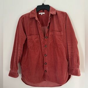 Madewell Kentwood Corduroy Oversize Shirt Jacket